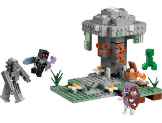 Set de constructie LEGO Minecraft 21586 Gradina palida, jucarie de construit