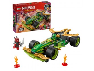 Set de constructie LEGO Ninjago 71828 Masina de curse pull-back a lui Lloyd, jucarie de construit