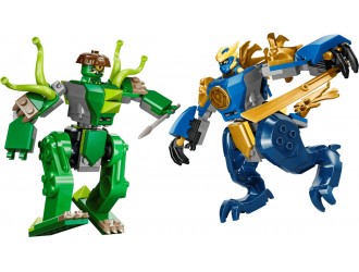 Set de constructie LEGO Ninjago 71853 Lupta robot-dragon a lui Jay, jucarie de construit