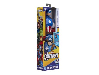 Figurina articulata Hasbro Marvel Avengers Titan Hero Series - Captain America cu scut, 30 cm