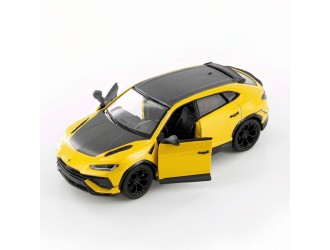 Macheta auto metalica Lamborghini Urus Performante Kinsmart KT5447W, scara 1:40, cu usi care se deschid, Galben