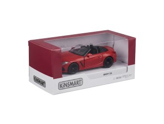 Macheta auto metalica BMW Z4 Kinsmart KT5419W, scara 1:34, cu usi care se deschid, Rosu