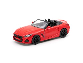 Macheta auto metalica BMW Z4 Kinsmart KT5419W, scara 1:34, cu usi care se deschid, Rosu