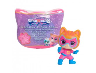 Figurina surpriza de colectie Disney SuperKitties Sparks, mini figurina pisica supererou, capsula mystery