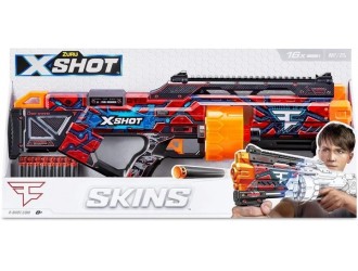 BLASTER X-Shot Skins Last Stand Gun Machine cu 16 cartuse, FAZE
