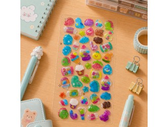 Stickere 3D – Inspiratie colorata Tiki Wiki seria Crystal